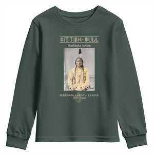 Sitting Bull Lakota Sioux Chief American Indian History Youth Sweatshirt