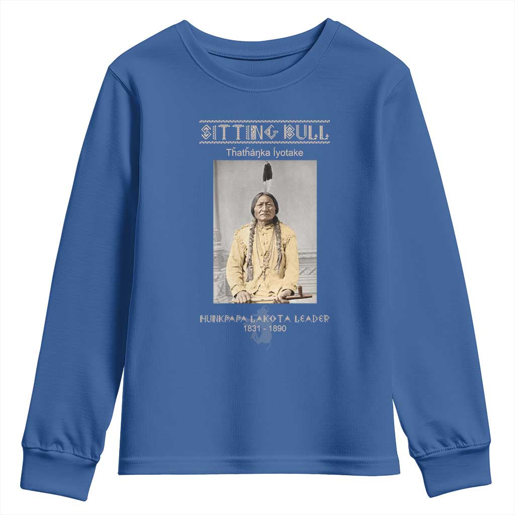 Sitting Bull Lakota Sioux Chief American Indian History Youth Sweatshirt