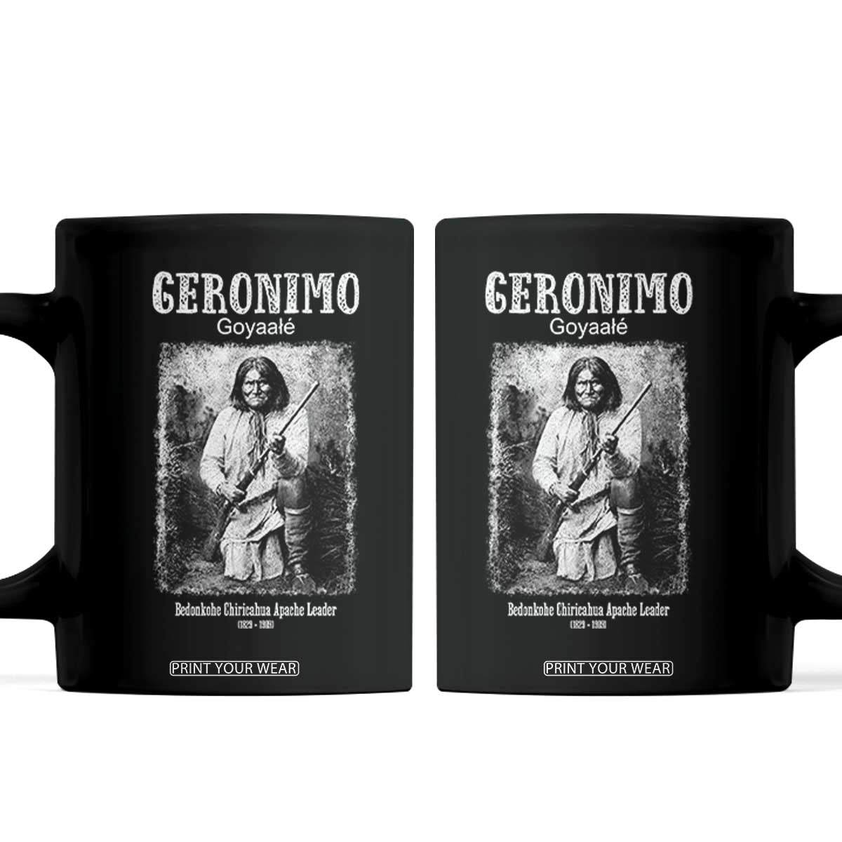 Geronimo Apache Leader American Indian History Coffee Mug