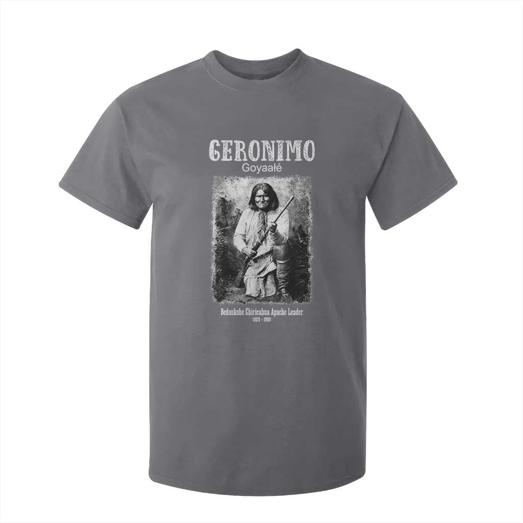 Geronimo Apache Leader American Indian History T Shirt For Kid