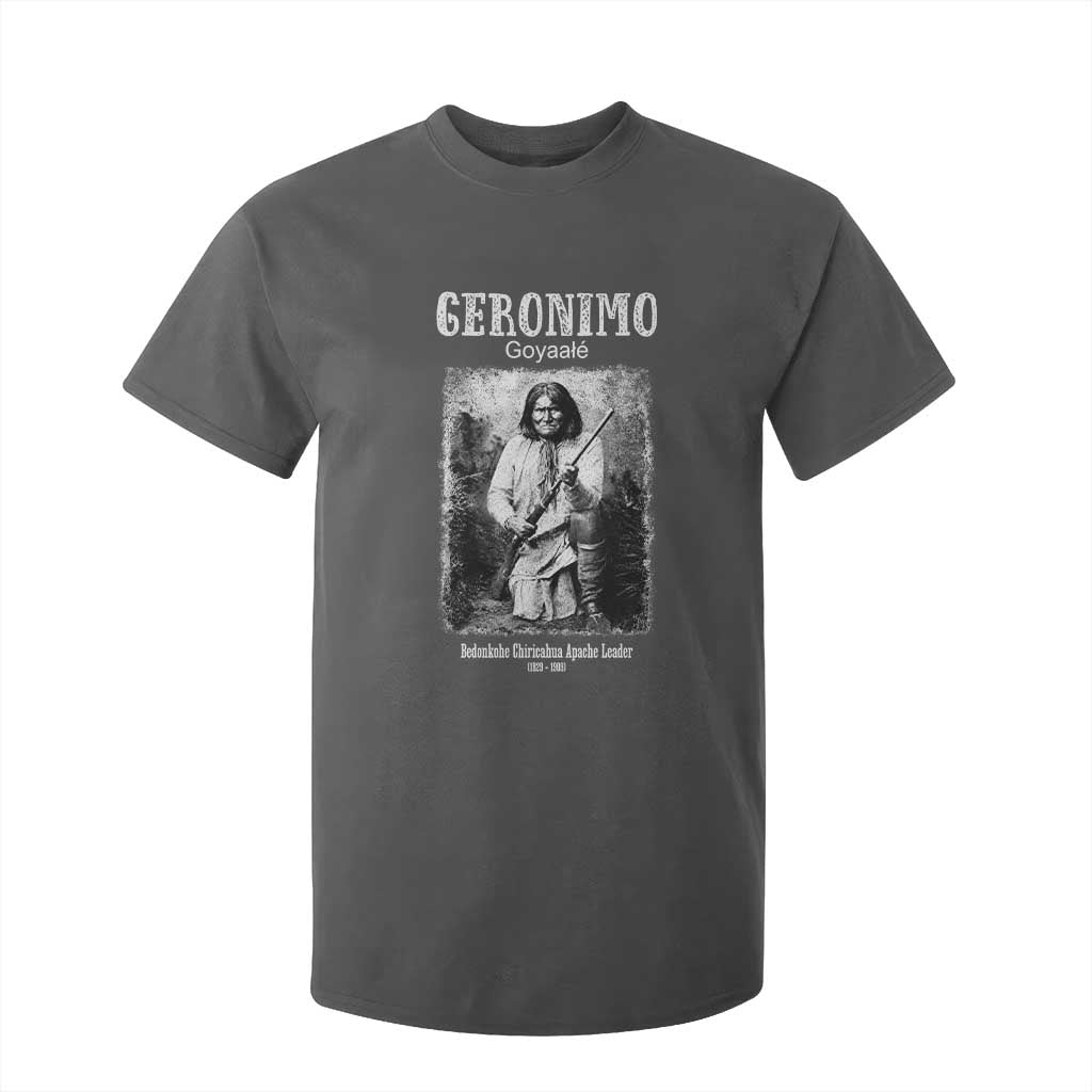 Geronimo Apache Leader American Indian History T Shirt For Kid