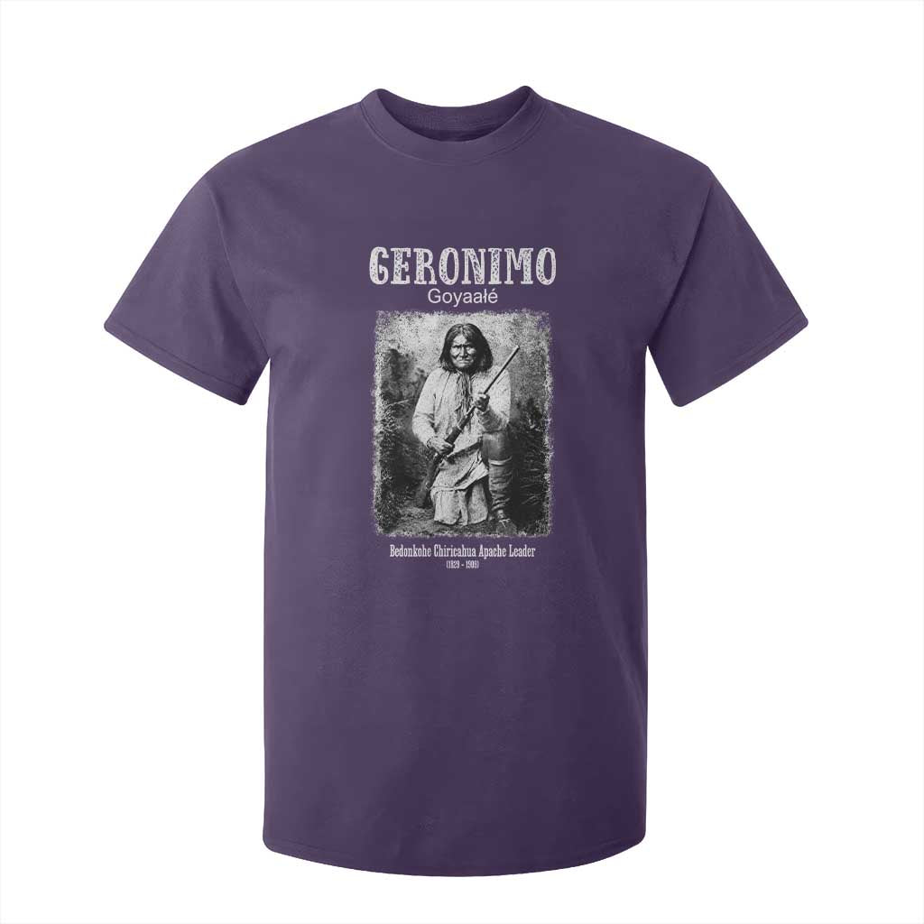 Geronimo Apache Leader American Indian History T Shirt For Kid
