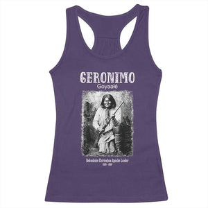 Geronimo Apache Leader American Indian History Racerback Tank Top