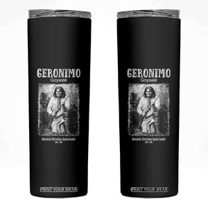 Geronimo Apache Leader American Indian History Skinny Tumbler