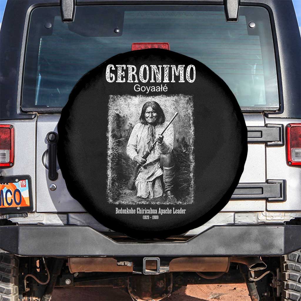 Geronimo Apache Leader American Indian History Spare Tire Cover