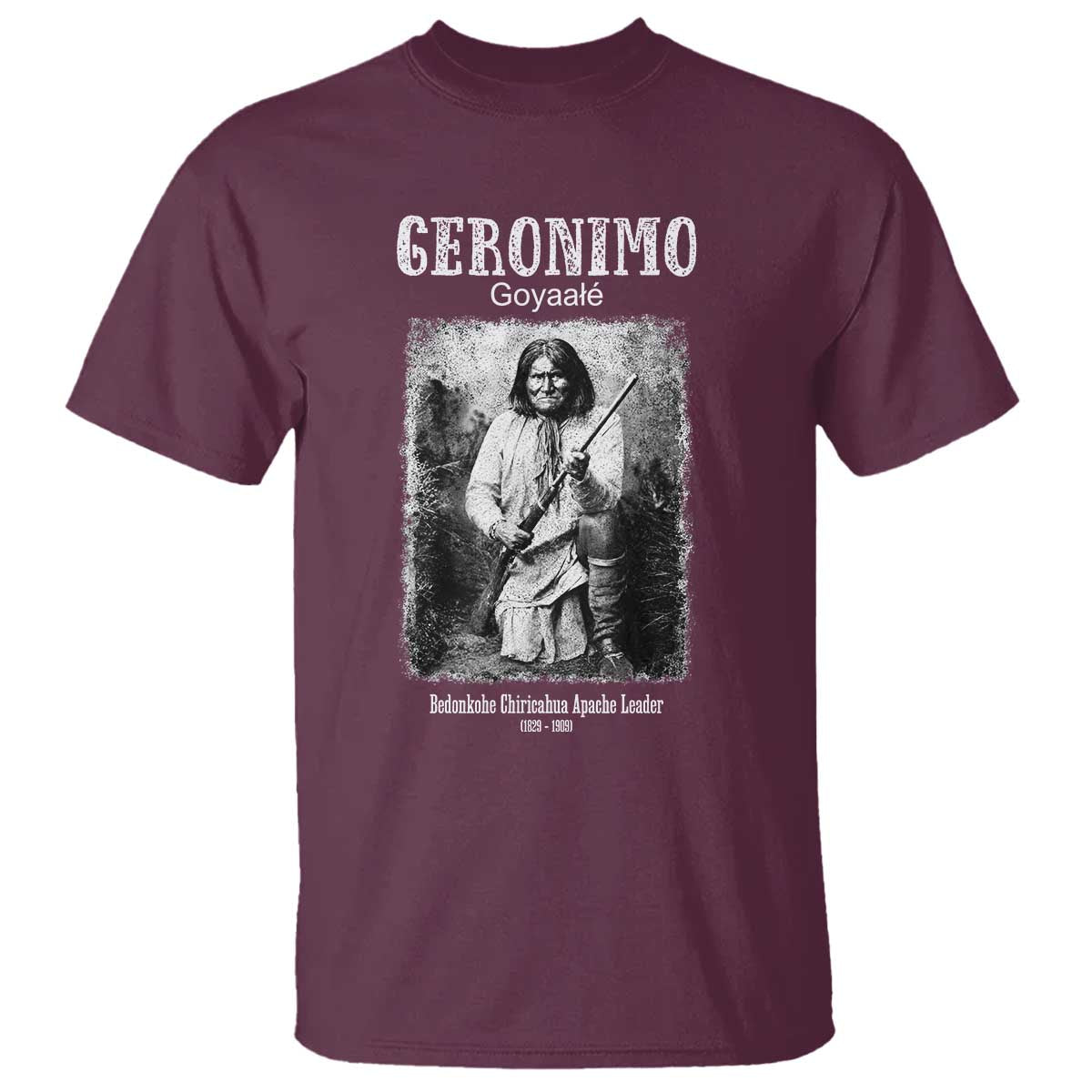 Geronimo Apache Leader American Indian History T Shirt