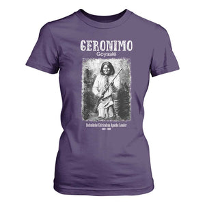 Geronimo Apache Leader American Indian History T Shirt For Women