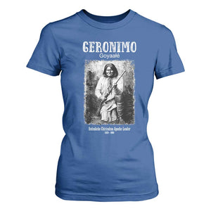 Geronimo Apache Leader American Indian History T Shirt For Women