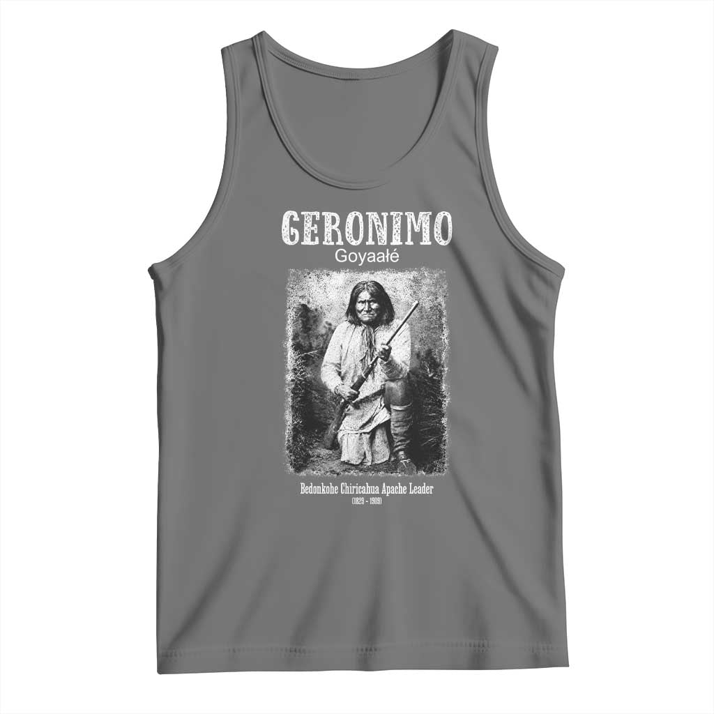 Geronimo Apache Leader American Indian History Tank Top