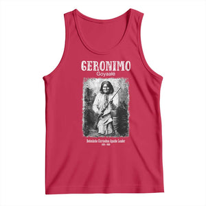 Geronimo Apache Leader American Indian History Tank Top