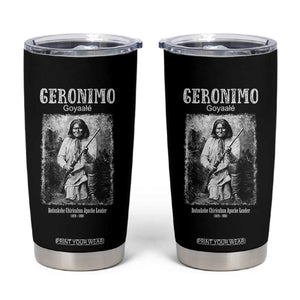 Geronimo Apache Leader American Indian History Tumbler Cup