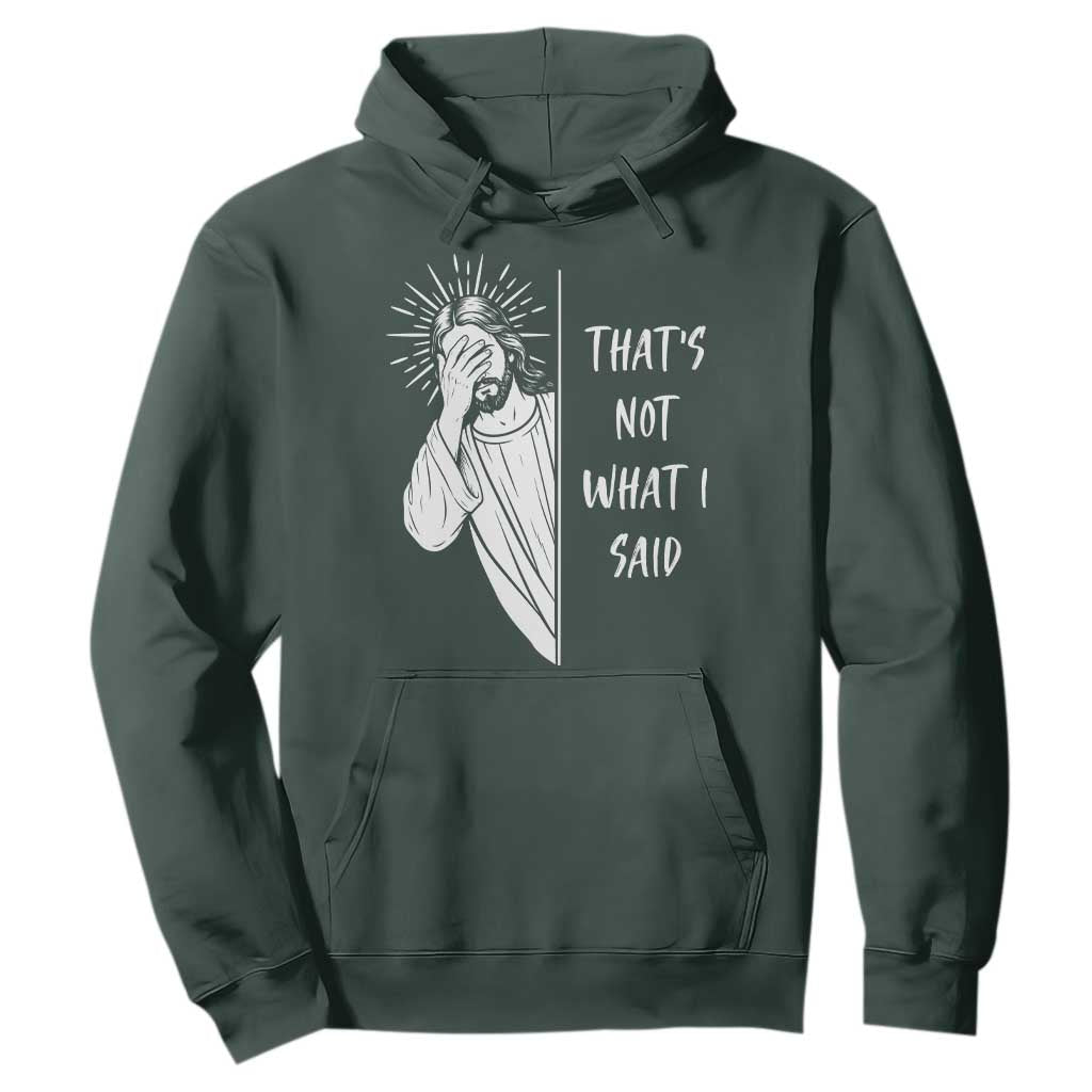 That's Not What I Said Hoodie Funny Christian Jesus Sarcastic Quote