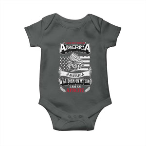 Apache Tribe Native American Indian Pride Baby Onesie I Was Not Born In America
