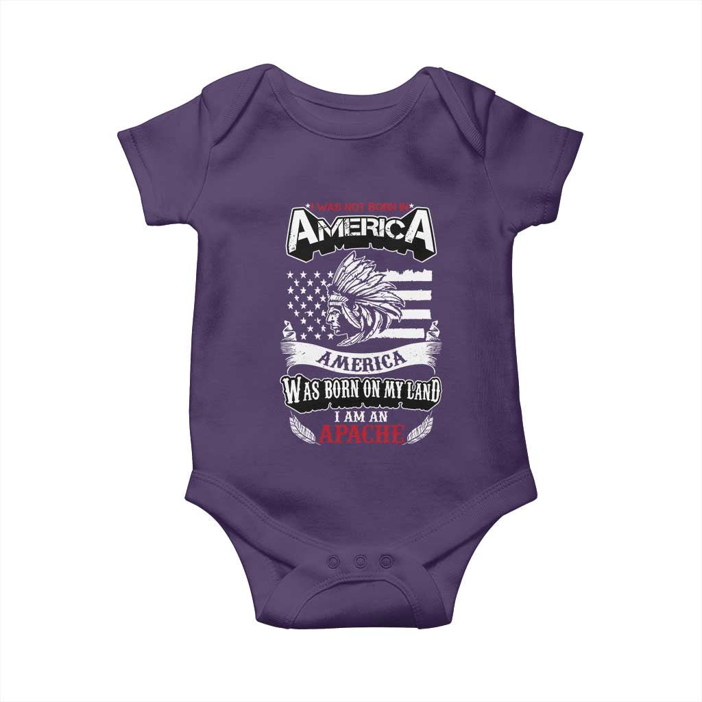 Apache Tribe Native American Indian Pride Baby Onesie I Was Not Born In America