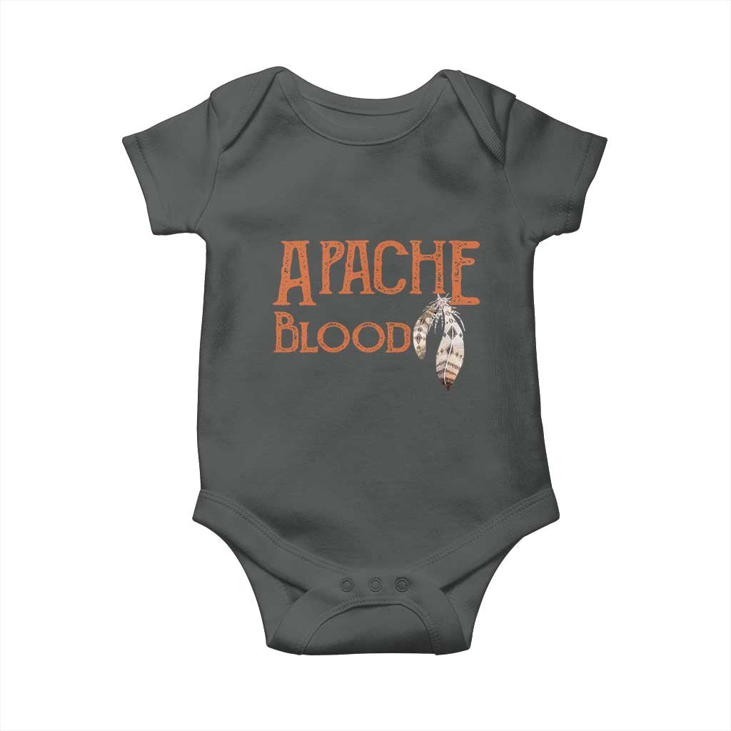 Apache Blood Roots for Proud Native American Peoples Baby Onesie