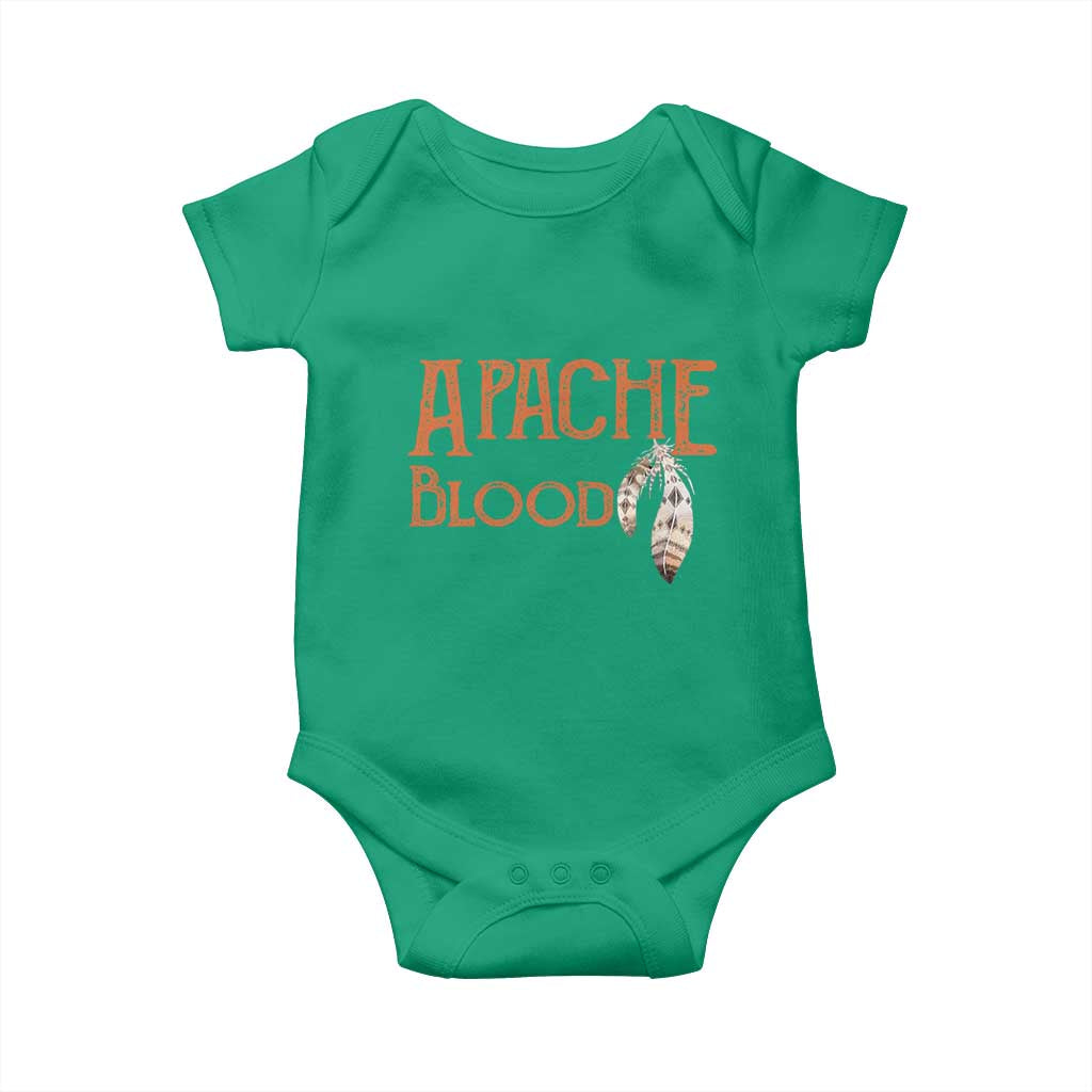 Apache Blood Roots for Proud Native American Peoples Baby Onesie