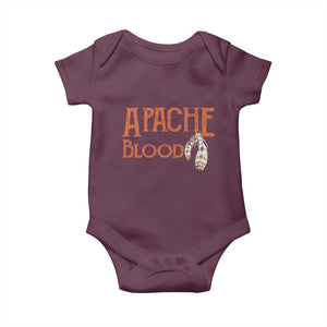 Apache Blood Roots for Proud Native American Peoples Baby Onesie
