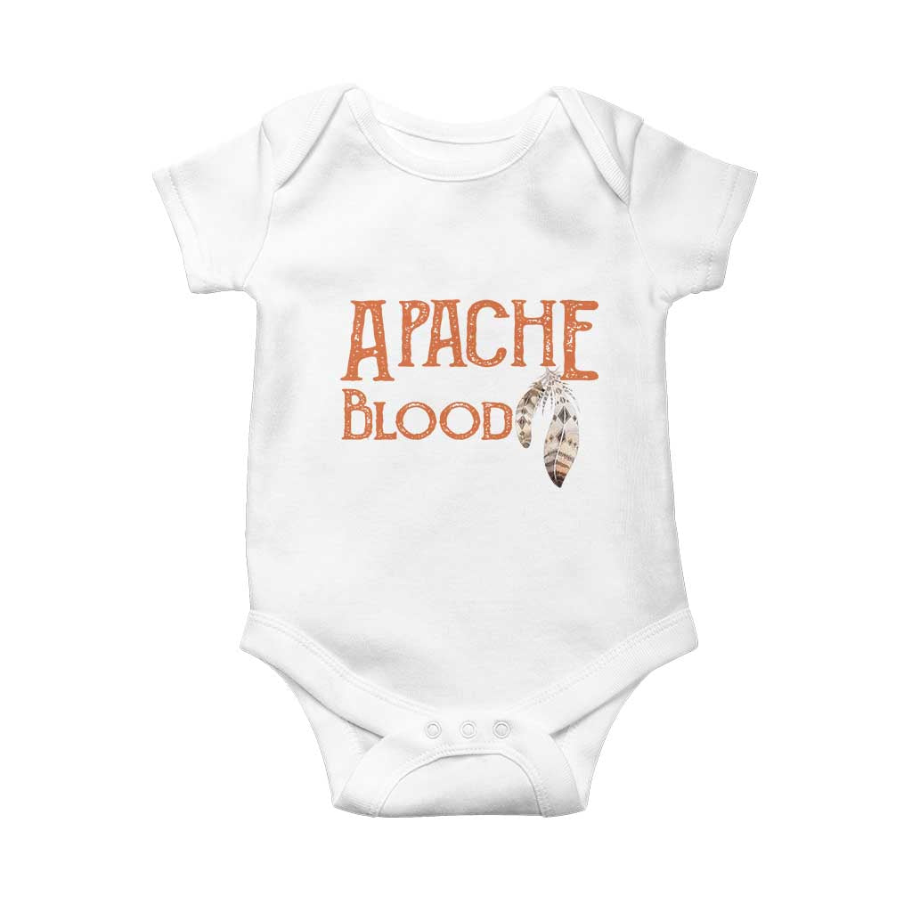 Apache Blood Roots for Proud Native American Peoples Baby Onesie