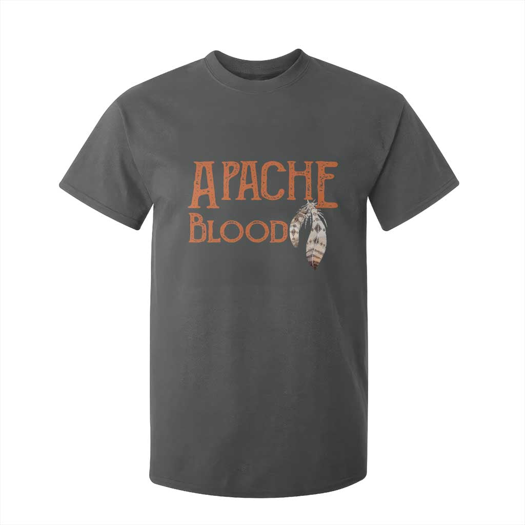 Apache Blood Roots for Proud Native American Peoples T Shirt For Kid