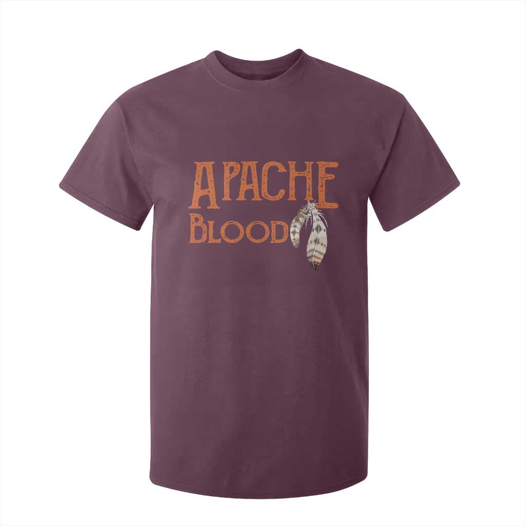 Apache Blood Roots for Proud Native American Peoples T Shirt For Kid