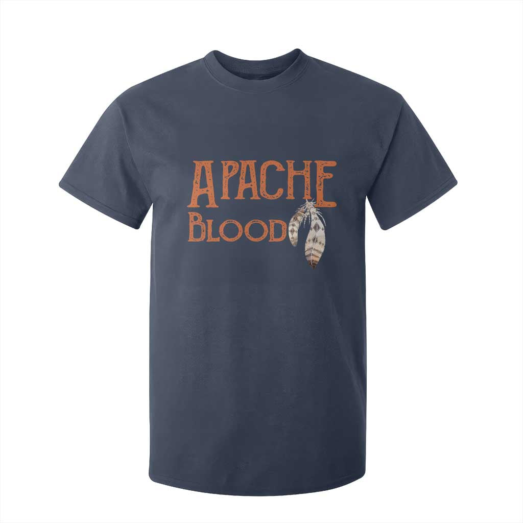 Apache Blood Roots for Proud Native American Peoples T Shirt For Kid