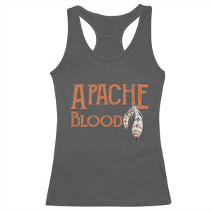 Apache Blood Roots for Proud Native American Peoples Racerback Tank Top