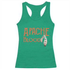 Apache Blood Roots for Proud Native American Peoples Racerback Tank Top