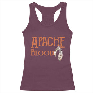 Apache Blood Roots for Proud Native American Peoples Racerback Tank Top