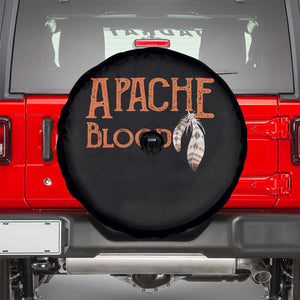 Apache Blood Roots for Proud Native American Peoples Spare Tire Cover TS14 Black Print Your Wear