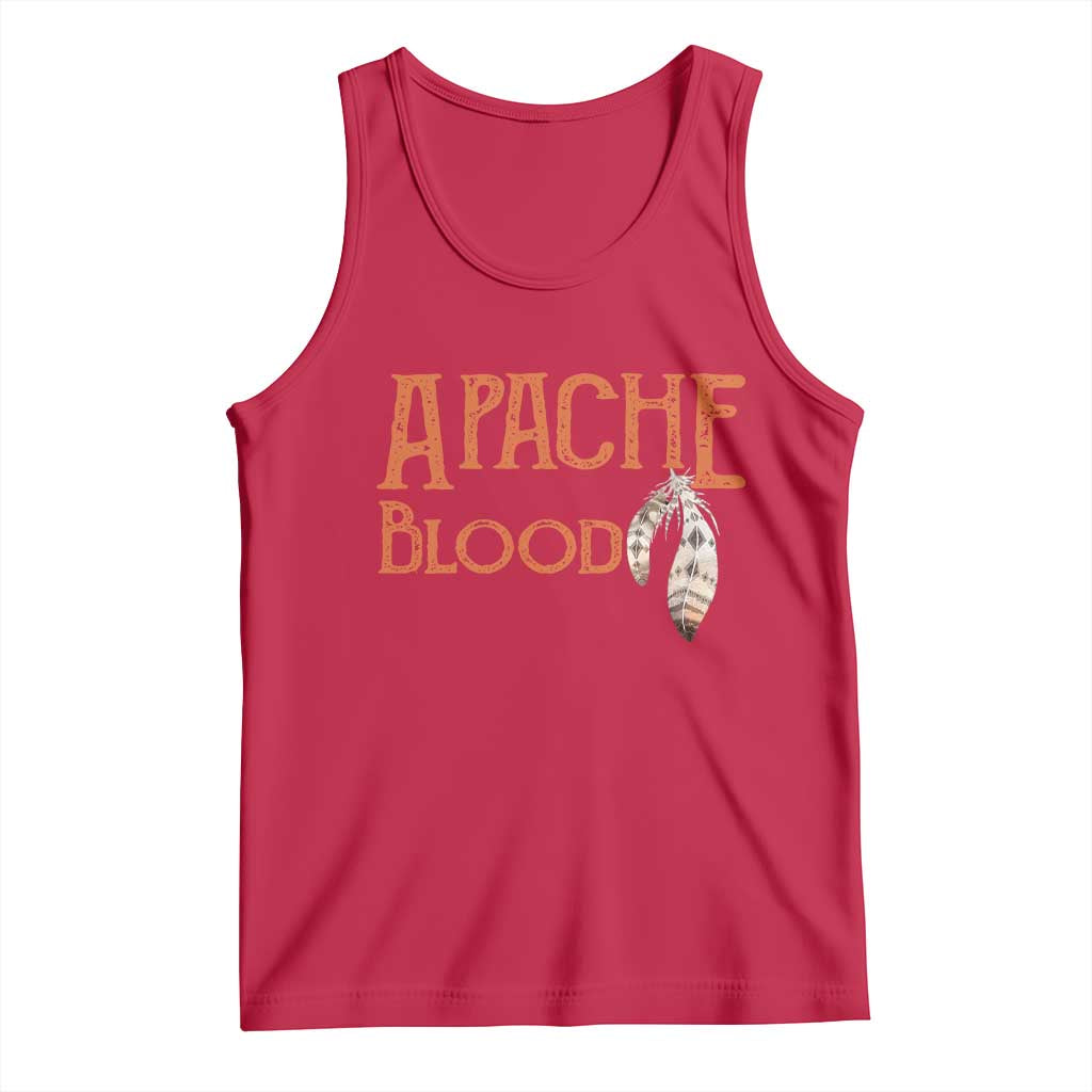 Apache Blood Roots for Proud Native American Peoples Tank Top