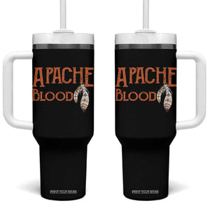 Apache Blood Roots for Proud Native American Peoples Tumbler With Handle
