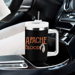 Apache Blood Roots for Proud Native American Peoples Tumbler With Handle