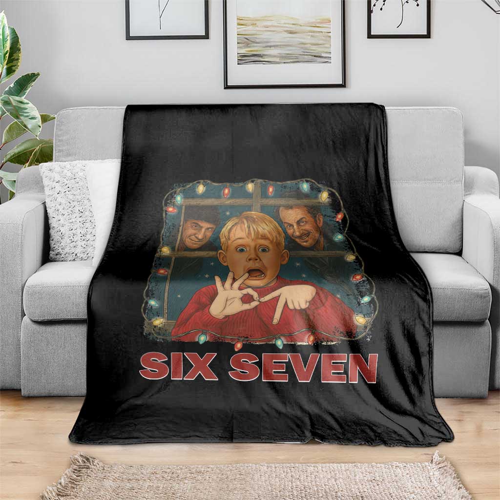 67 Six Seven Christmas Meme Throw Blanket Funny Family Xmas Movie TS14 Print Your Wear