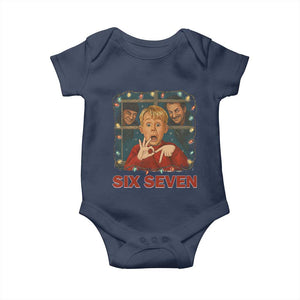 67 Six Seven Christmas Meme Baby Onesie Funny Family Xmas Movie TS14 Navy Print Your Wear