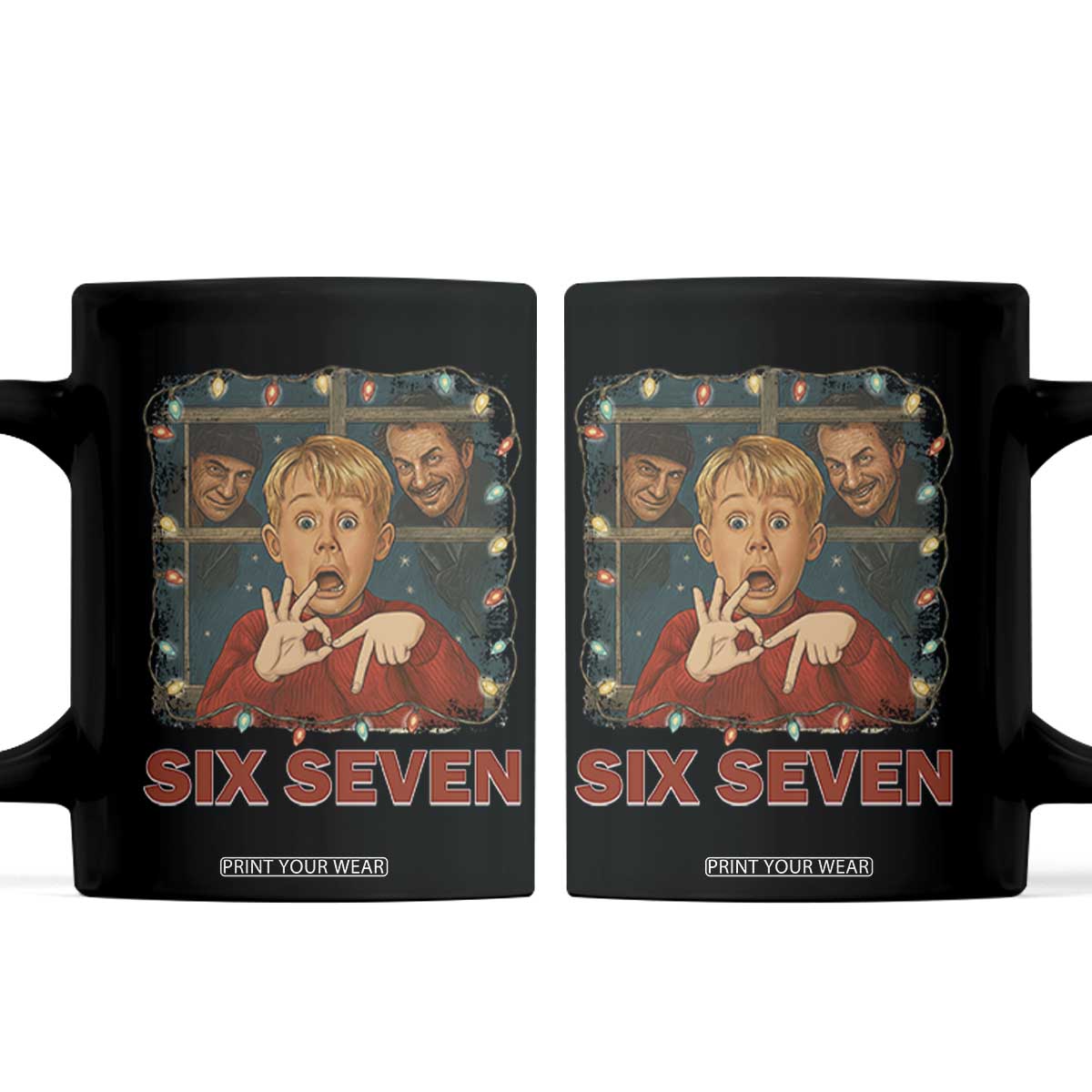 67 Six Seven Christmas Meme Coffee Mug Funny Family Xmas Movie - Print Your Wear