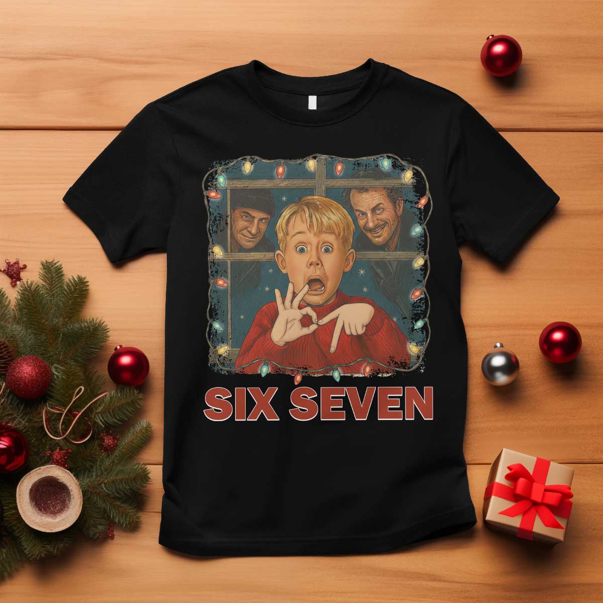 67 Six Seven Christmas Meme T Shirt Funny Family Xmas Movie TS14 Black Print Your Wear