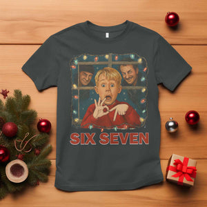 67 Six Seven Christmas Meme T Shirt Funny Family Xmas Movie TS14 Dark Heather Print Your Wear
