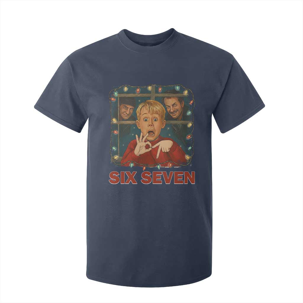 67 Six Seven Christmas Meme T Shirt For Kid Funny Family Xmas Movie TS14 Navy Print Your Wear