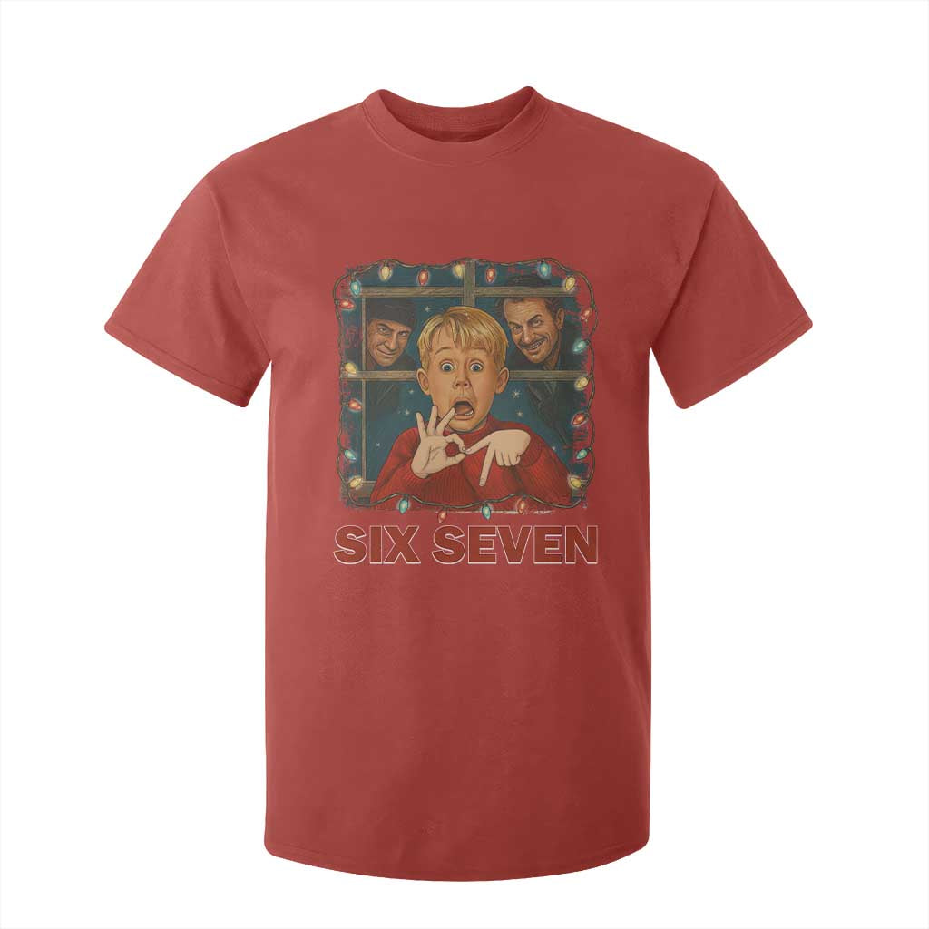 67 Six Seven Christmas Meme T Shirt For Kid Funny Family Xmas Movie TS14 Red Print Your Wear