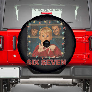 67 Six Seven Christmas Meme Spare Tire Cover Funny Family Xmas Movie TS14 Black Print Your Wear