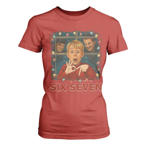 67 Six Seven Christmas Meme T Shirt For Women Funny Family Xmas Movie TS14 Red Print Your Wear