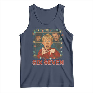 67 Six Seven Christmas Meme Tank Top Funny Family Xmas Movie TS14 Navy Print Your Wear