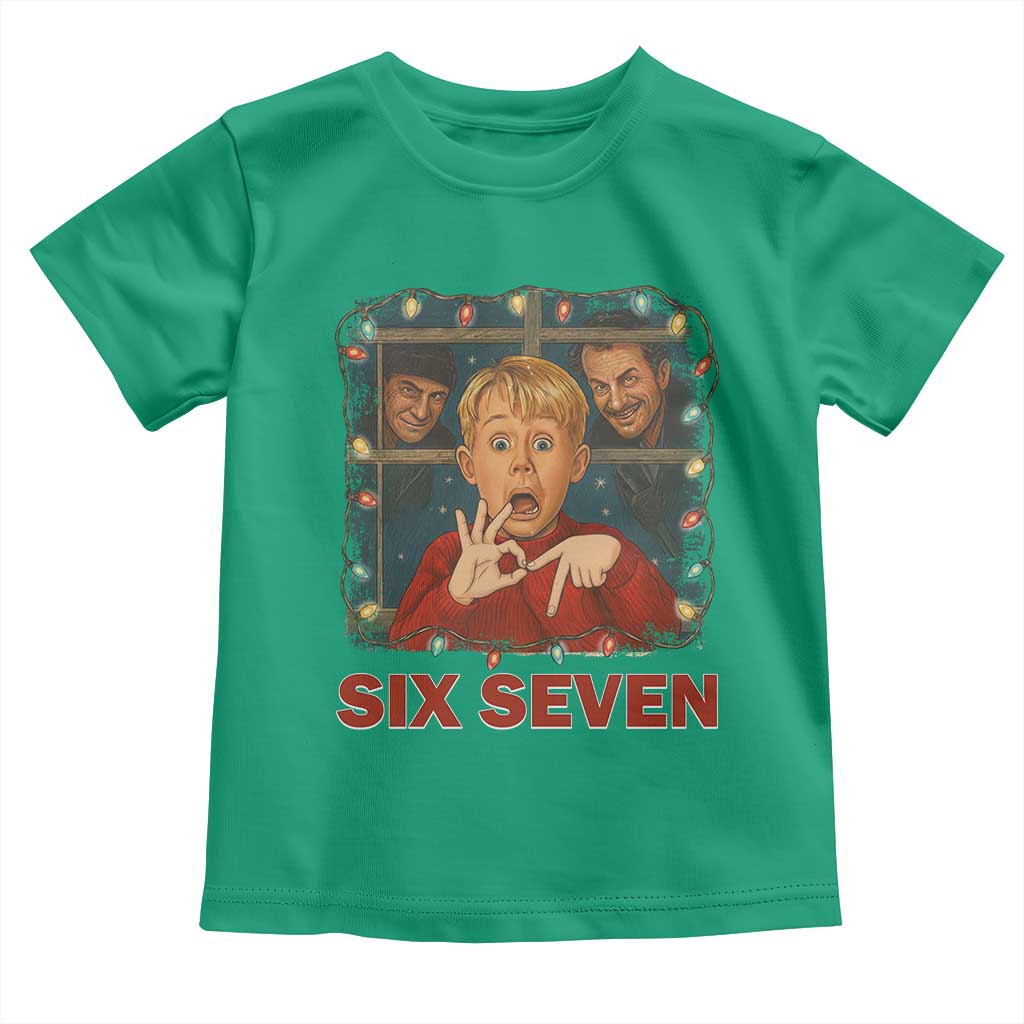 67 Six Seven Christmas Meme Toddler T Shirt Funny Family Xmas Movie TS14 Irish Green Print Your Wear