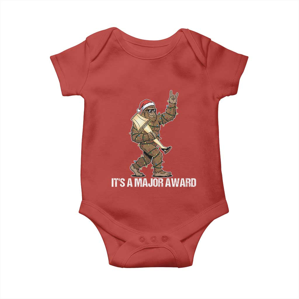 Leg Lamp Christmas Baby Onesie Funny Bigfoot Fra Gee Leh Xmas TS14 Red Print Your Wear