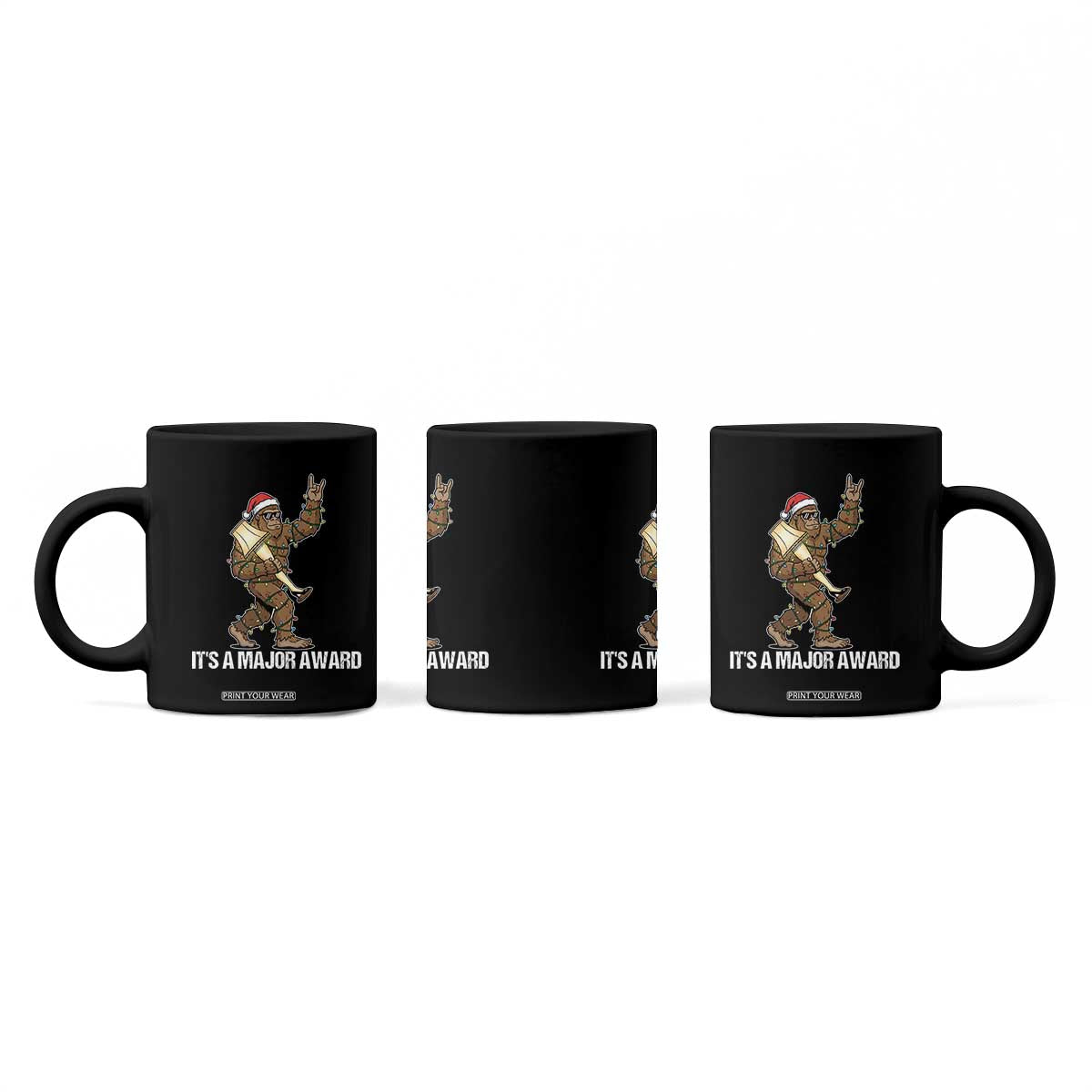 Leg Lamp Christmas Coffee Mug Funny Bigfoot Fra Gee Leh Xmas TS14 Print Your Wear