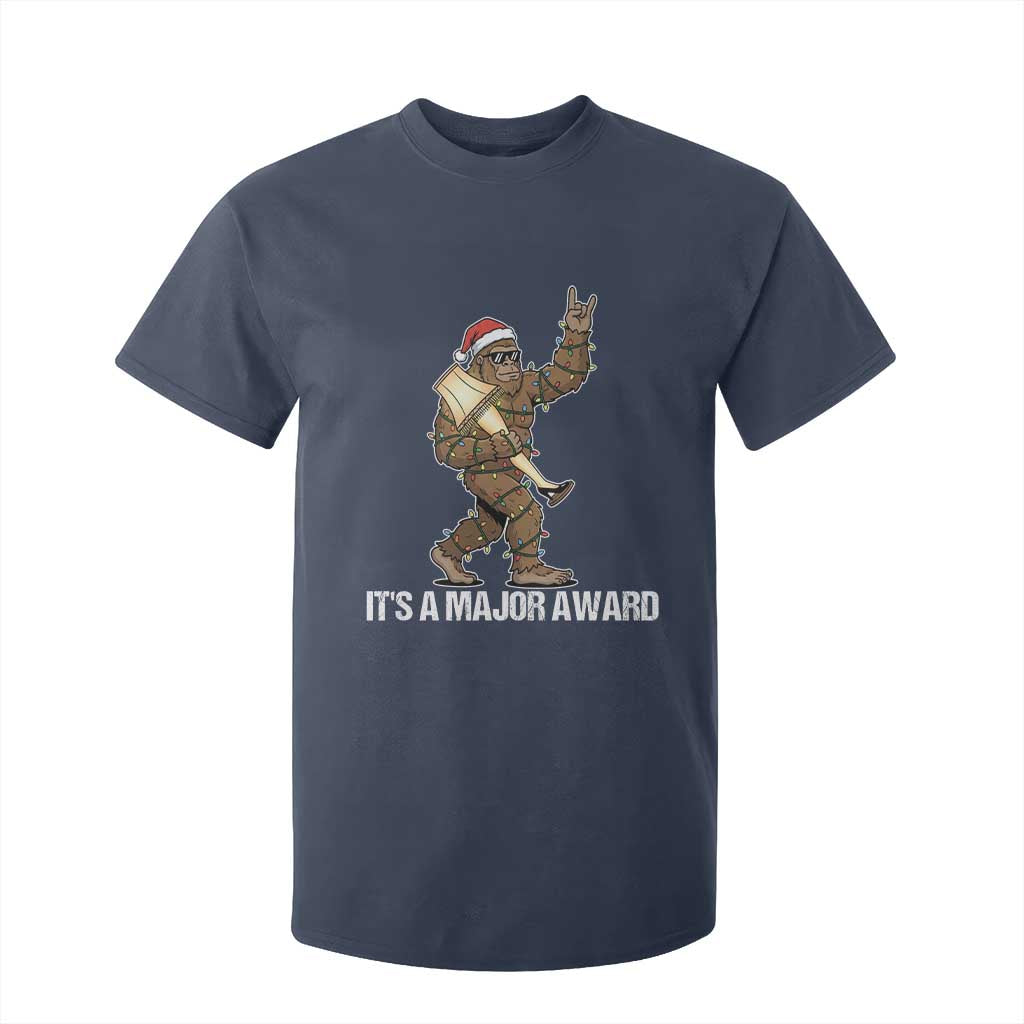 Leg Lamp Christmas T Shirt For Kid Funny Bigfoot Fra Gee Leh Xmas TS14 Navy Print Your Wear