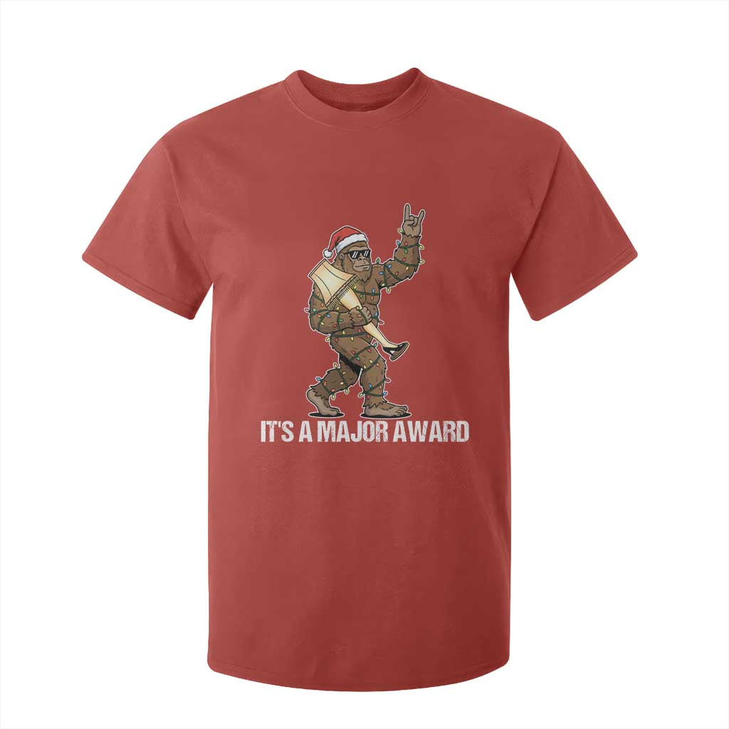 Leg Lamp Christmas T Shirt For Kid Funny Bigfoot Fra Gee Leh Xmas TS14 Red Print Your Wear