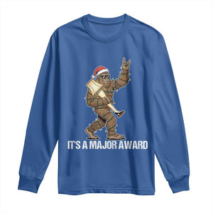 Leg Lamp Christmas Long Sleeve Shirt Funny Bigfoot Fra Gee Leh Xmas TS14 Royal Blue Print Your Wear
