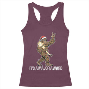 Leg Lamp Christmas Racerback Tank Top Funny Bigfoot Fra Gee Leh Xmas TS14 Maroon Print Your Wear