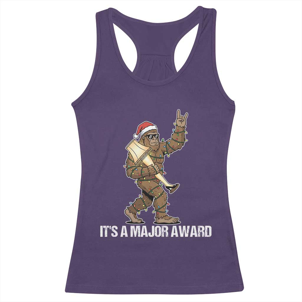 Leg Lamp Christmas Racerback Tank Top Funny Bigfoot Fra Gee Leh Xmas TS14 Purple Print Your Wear